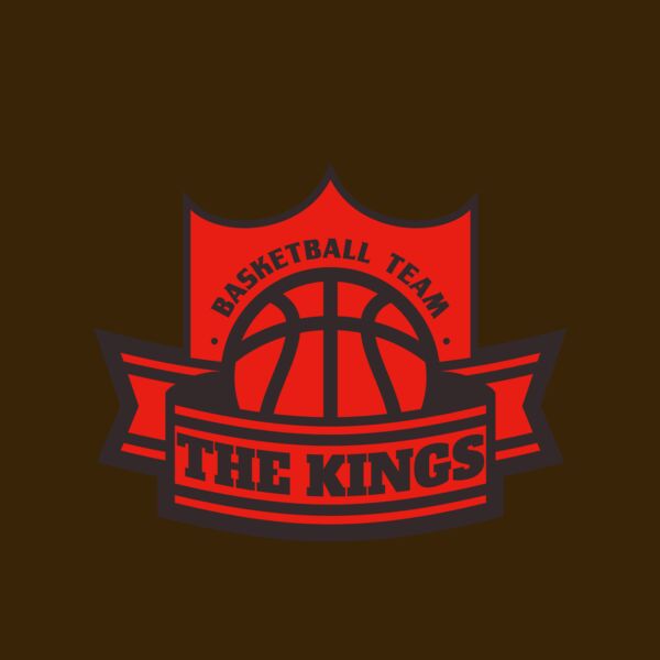 The Kings Basketball team Logo Template Thumbnail