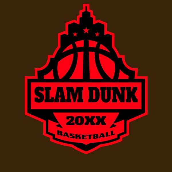 SLAM DUNK Basketball Logo Template Thumbnail