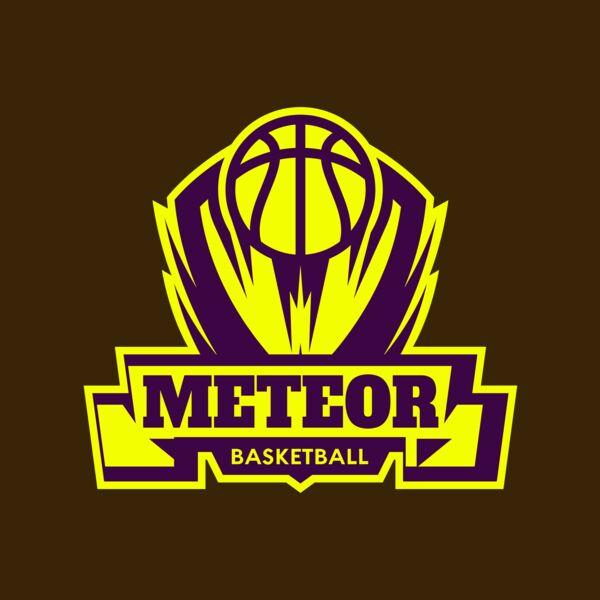 Meteor Basketball Logo Template Thumbnail