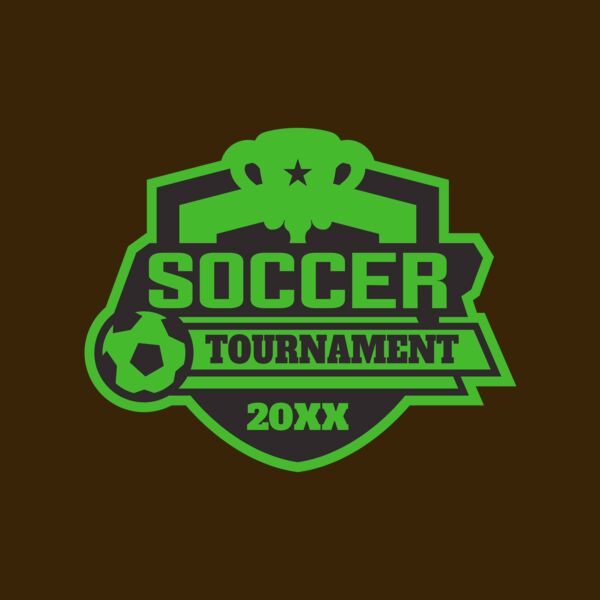 Soccer Tournament logo template 02 Thumbnail