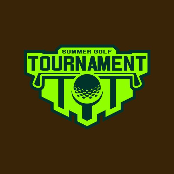 Tournament Summer golf logo template Thumbnail