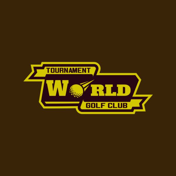 World Tournament Golf club logo template Thumbnail