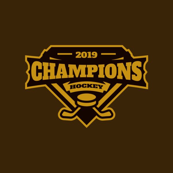 Champions Hockey logo template Thumbnail