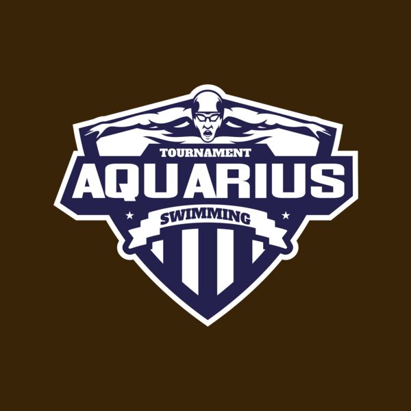 Aquarius Swimming Tournament logo template Thumbnail