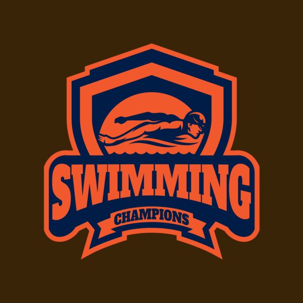 Swimming Champions logo template Thumbnail