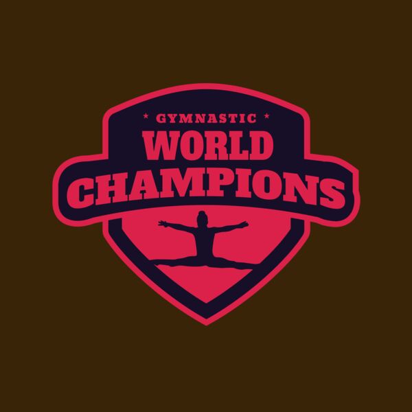 Gymnastic World Champions logo template Thumbnail