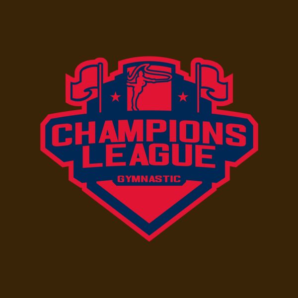 Champions League Gymnastic logo template Thumbnail